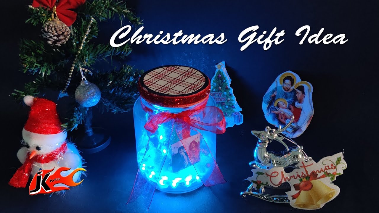 Photo Lightning Jar Christmas Gift Idea diy JK Arts1669 YouTube