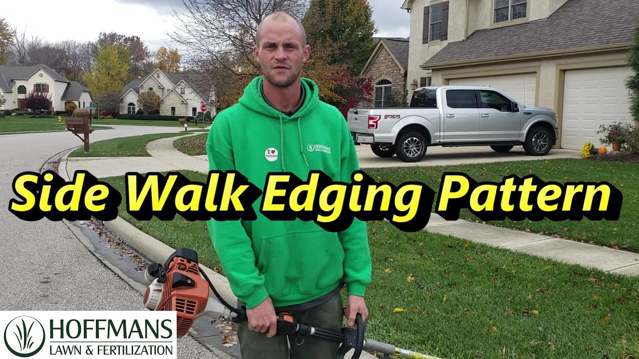 How to Lawn Care Side walk edging