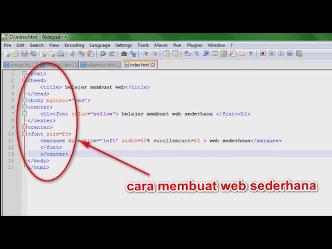 Bikin Web Sederhana Html