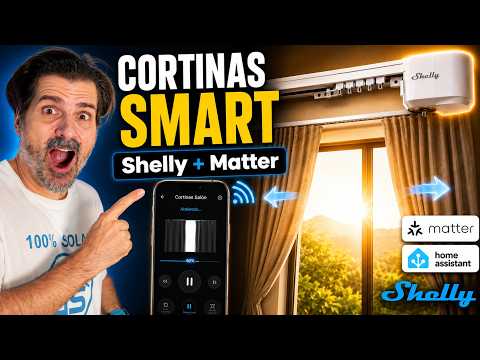 Shelly already has smart curtains: Matter, Home Assistant and easy assembly