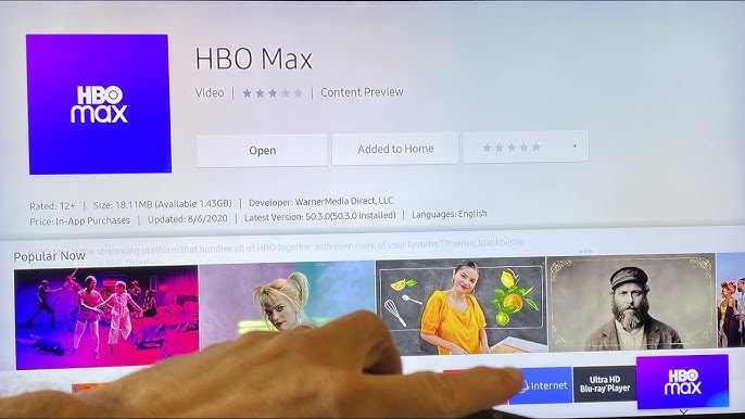 Como baixar HBO Max na TV Samsung