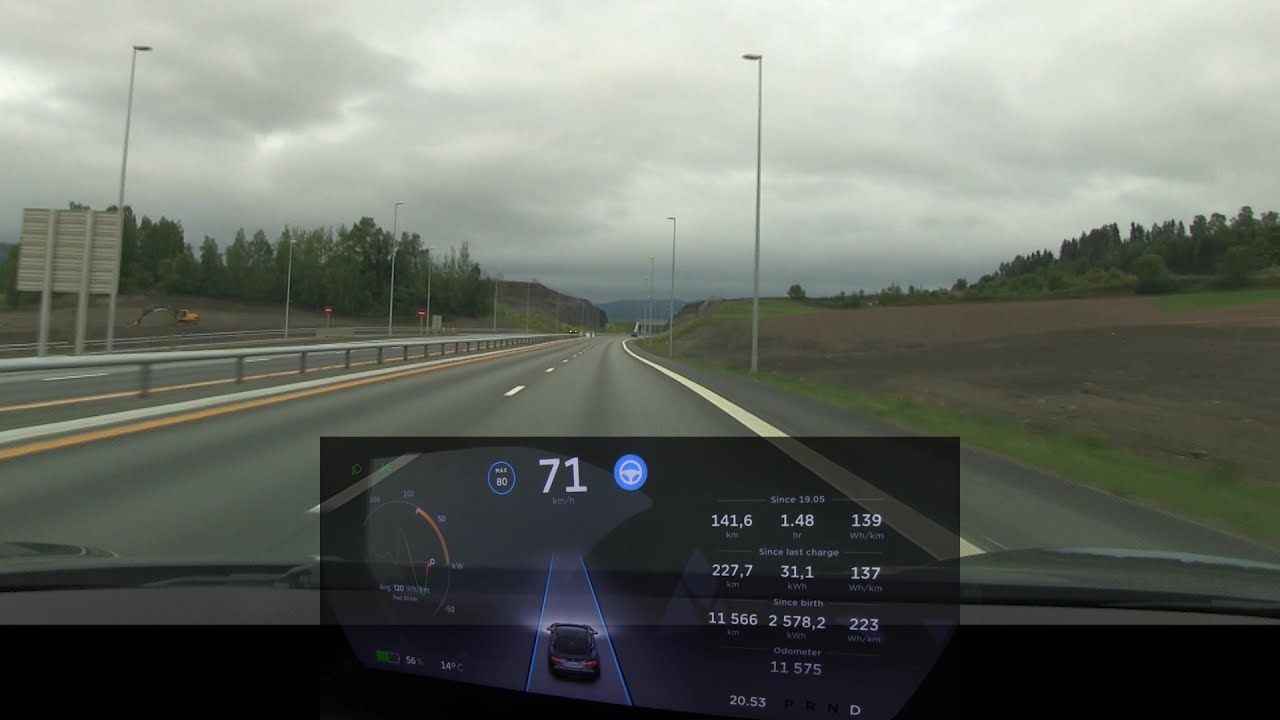 model s facelift Model S with AP2 demonstration and commentary