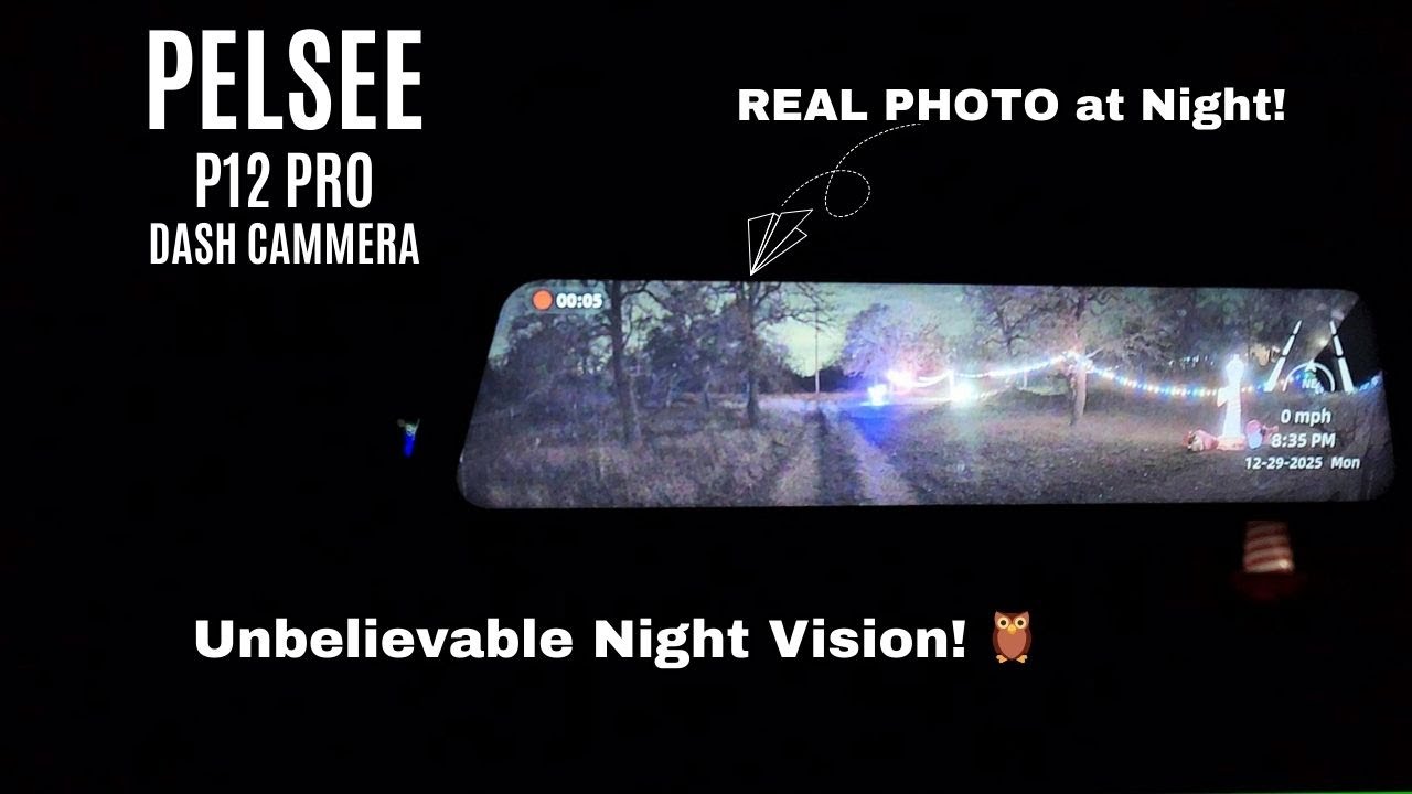Обзор видеорегистратора Pelsee S12 Pro 4K Mirror Dash Cam: ночное видение Sony Starvis 2 просто Н...