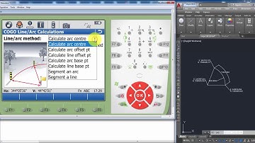 How to Recall segments of horizontal Curve after calculating in cogo  with Leica Total Station TS15A