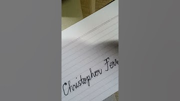 Christopher Fernandez Art|| #shorts #cursive #cursivewriting #handwriting #calligraphy shoutout