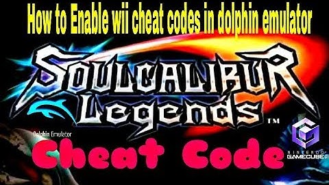 How to Enable Wii Cheat codes in Dolphin emulator | SoulCalibur Legends Cheats | Wii Games