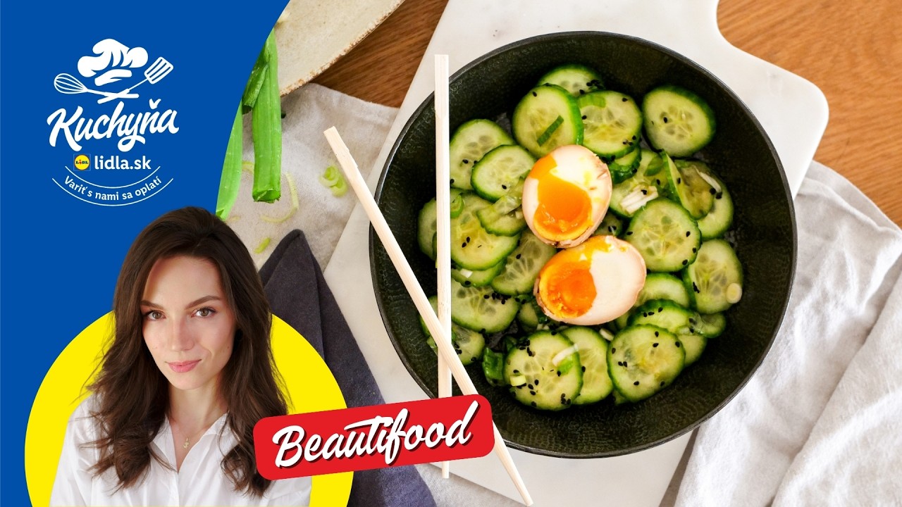 Japonský uhorkový šalát s marinovaným vajíčkom 🥒 | Beautifood | Kuchyňa Lidla