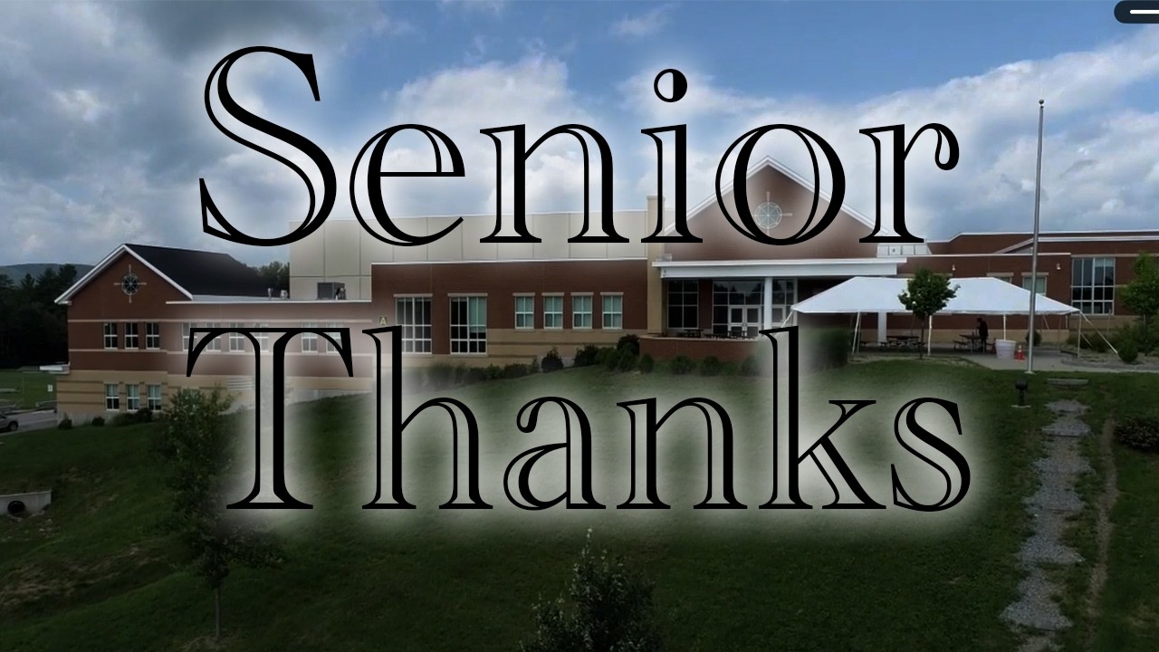 Senior Thanks - Class of 2026