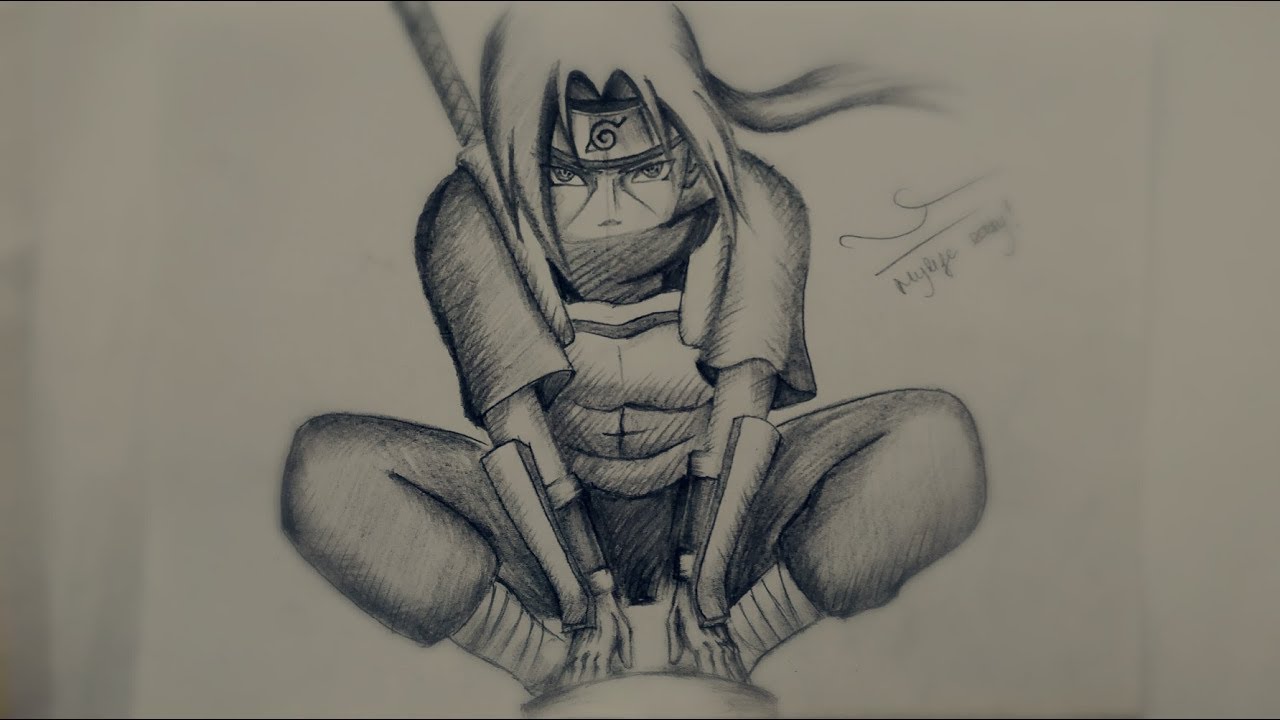 Học vẽ Itachi (Đêm thảm sát) || DRAWING ITACHI (KILLING SPREE ...