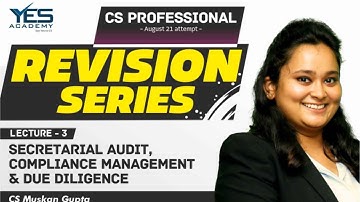 DD REVISION for Aug 21 (Part 3) | CS Professional Due Diligence Marathon for Aug 21| CS Muskan Gupta