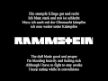 Rammstein - Mein Teil (Lyrics with English Translation)