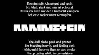 Rammstein - Mein Teil (Lyrics with English Translation)