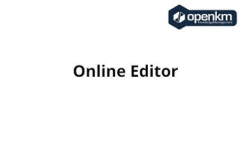 OpenKM - Online Editor