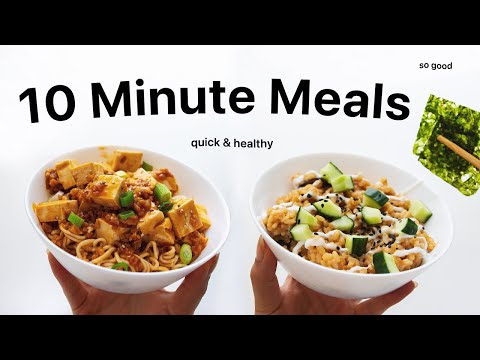 10 Min Meals for when you don39t feel like cooking healthy, vegan