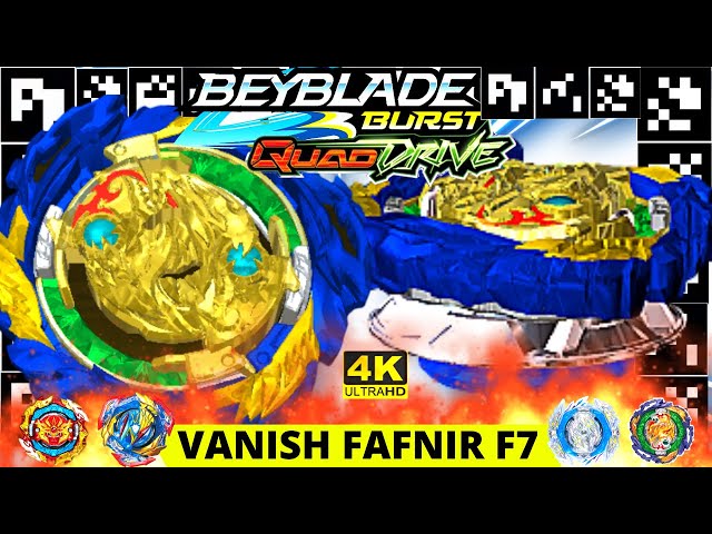 VANISH FAFNIR F7 QR CODE ALL FAFNIR QR CODES BEYBLADE BURST QUAD DRIVE QR  CODES 4K60FPS 