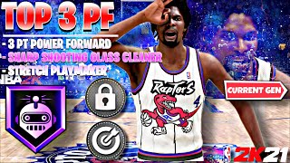 FIRST EVER TOP 3 BEST UNSEEN POWER FORWARD BUILDS on NBA 2K21 CURRENT GEN!