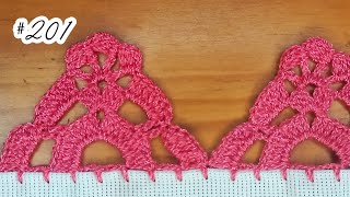 #201 💓 EMBELLISH YOUR NAPKINS WITH THIS BEAUTIFUL EDGING