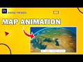 Map Animation in Adobe Premiere Pro - Airplan And Map Animation Tutorial