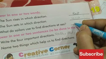 Ch18 Directions class 2 EVS with Exercise and question answers @Generousmom