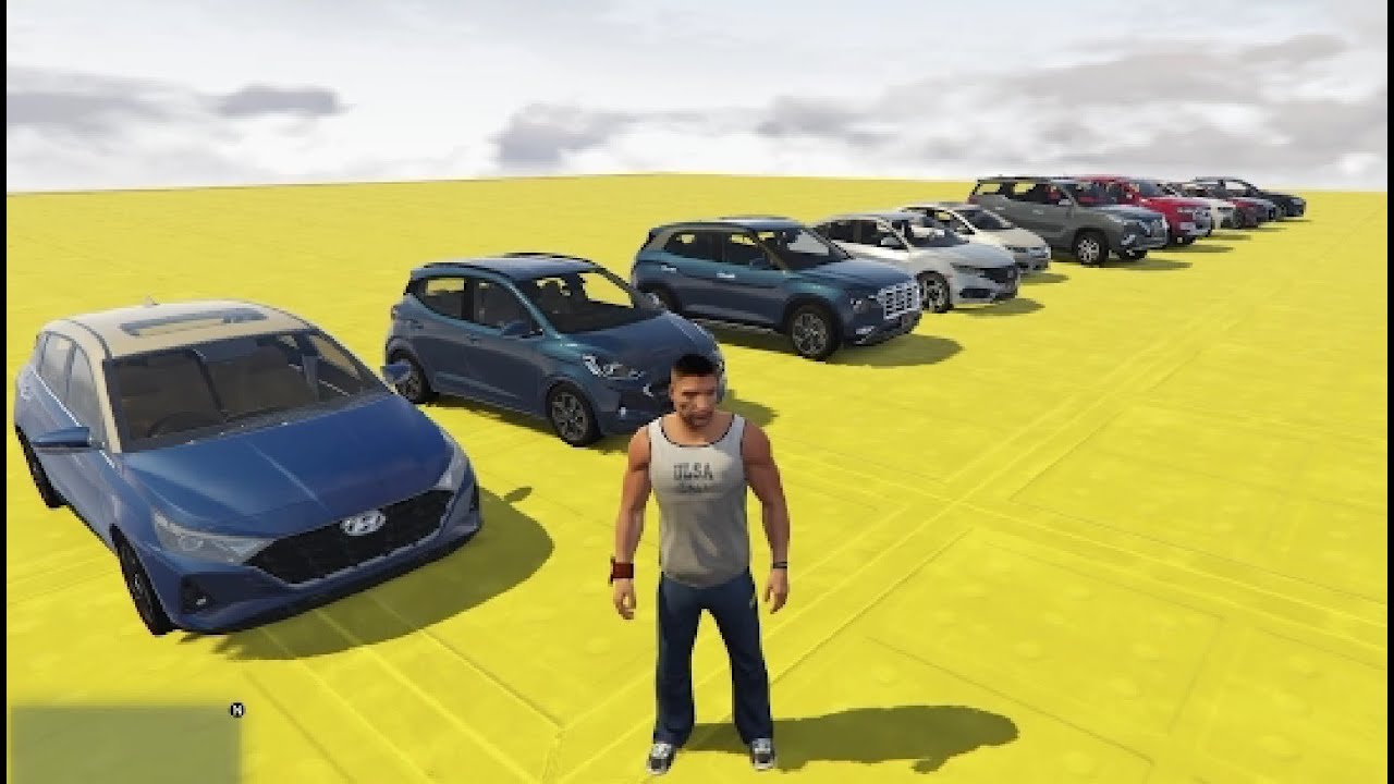 Indian Car Competition in GTA 5 Descending Giant Step Ramp Challenge Part 1