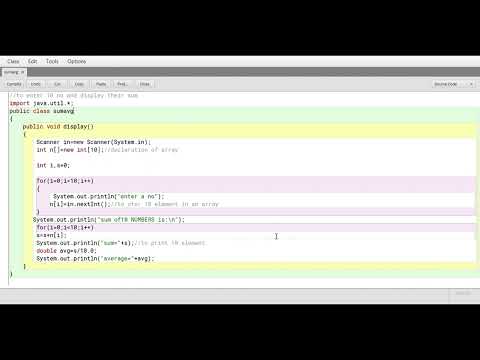 Java Array Program | Enter 10 Numbers, Display, Sum & Average | ICSE Class 10 Computer