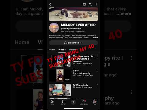 TYSM @melodyeverafter6890  #40subscribers #likeandsubscribe #tysm GO SUBSCRIBE TO HER!