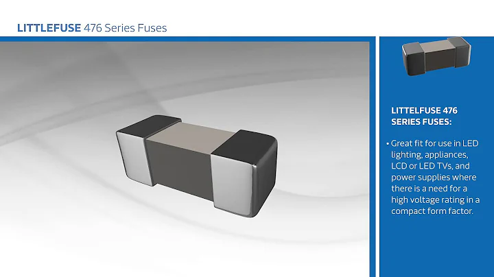 New at Mouser Electronics - Littelfuse 476 Series Fuses