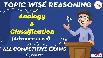 Topic Wise Reasoning | Analogy & Classification | All Competitive Exams | Kuldeep Mahendras | 2 pm