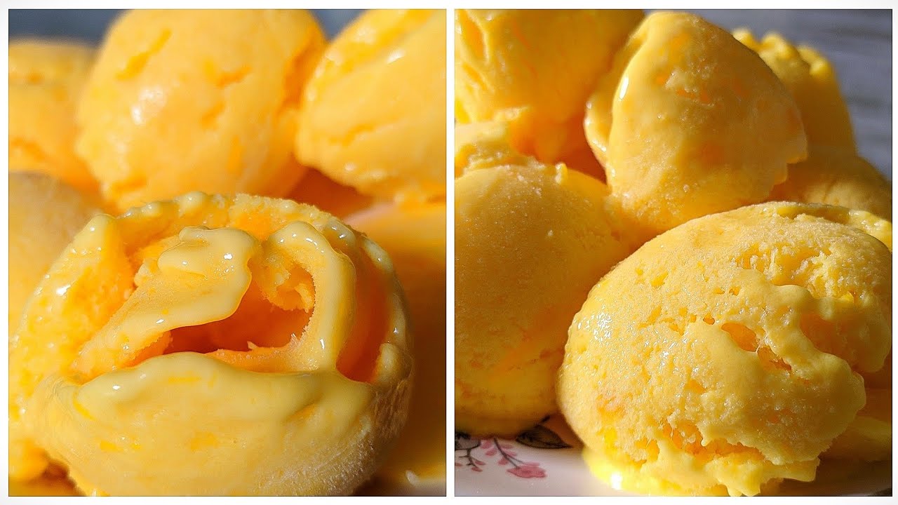 Mango custard icecream icecream recipe మ్యాంగో ice cream in