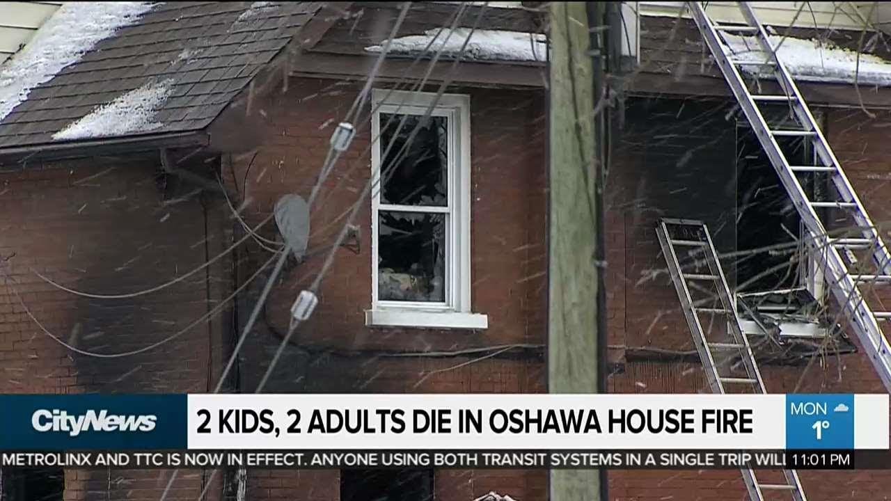 2 children, 2 adults die in Oshawa house fire - YouTube