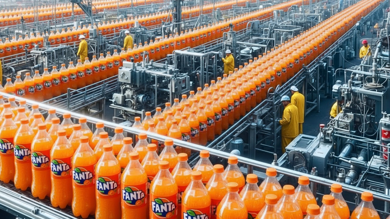 How Fanta is Made in Factory | From Oranges to Bottles (Full Production Process)