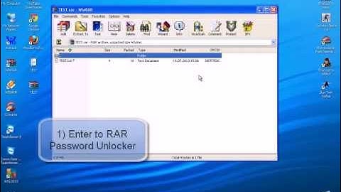 RAR Password Unlocker tutorial