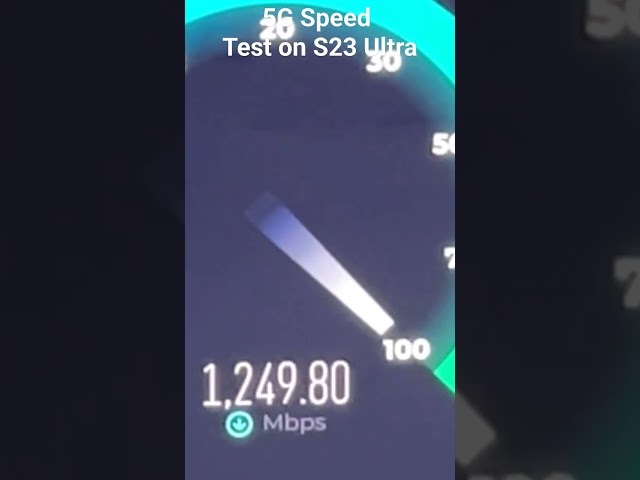 5G Speed Test on S23 Ultra