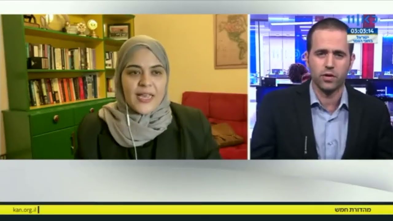 Dalia Ziada interview on Kann News TV about Egyptians' reaction to Egypt-Israel border shooting