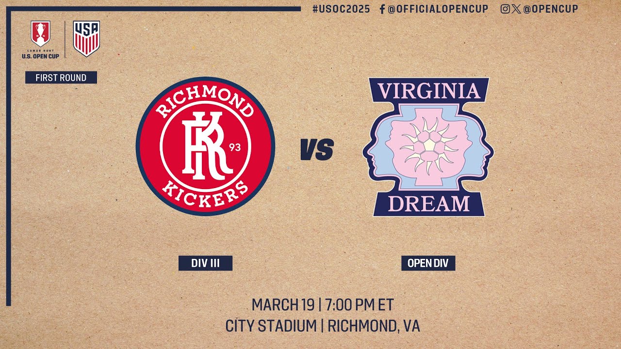 2025 Lamar Hunt U.S. Open Cup Round 1: Richmond Kickers vs. Virginia Dream - 03/19/2025