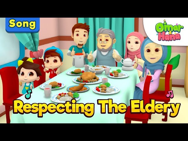 Omar & Hana | Respecting The Elderly | Islamic Cartoon for Kids | Nasheed class=