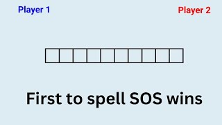 You can always win this game if you go second | An SOS (math olympiad) puzzle