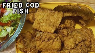 Homemade EASY Fried Cod Fish Recipe