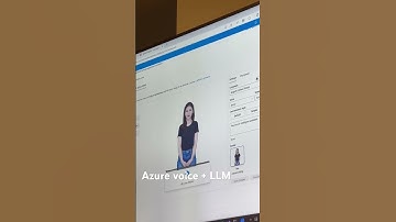 Azure voice studio avatar + LLM #demo