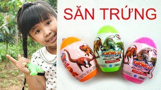 Trò Chơi Trứng Khủng Long Phiêu Lưu Ký - Bé Bún Về Quê Tìm Trứng Đồ Chơi Trẻ Em