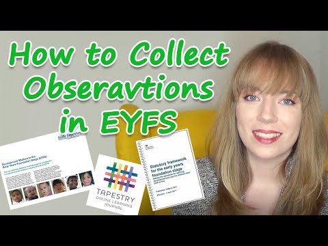 Collecting Observations in EYFS