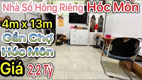 Nhà SHR Thị Trấn Hóc Môn 4m x 13m Chủ nhà đang ở kẹt tiền bán gấp 2,2 tỷ