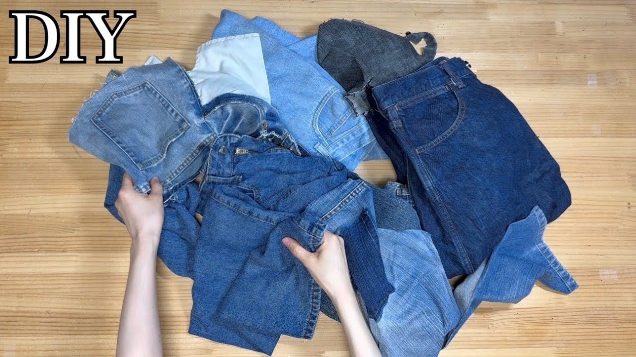 Easy DIY from Old Jeans | How to Make an Upcycled Tote Bag