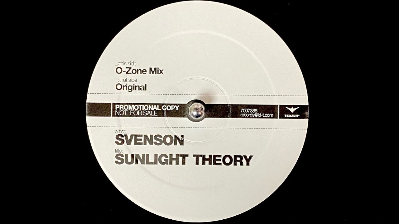 Svenson   Sunlight Theory O Zone Mix 2003