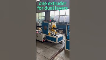 180H #HDPE# PP #double wall corrugated# pipe machine by one extruder