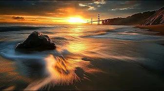 Sunrise Serenity: Walking Baker Beach in San Francisco