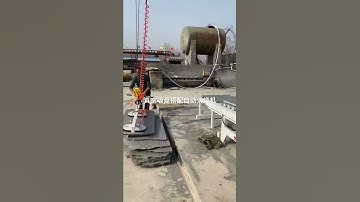 Semi-auto vacuum suction cup lifter loading unloading for stone flaming machine