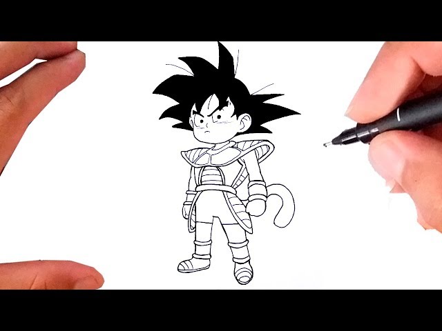 Desenho, Goku Criança Super Sayajin