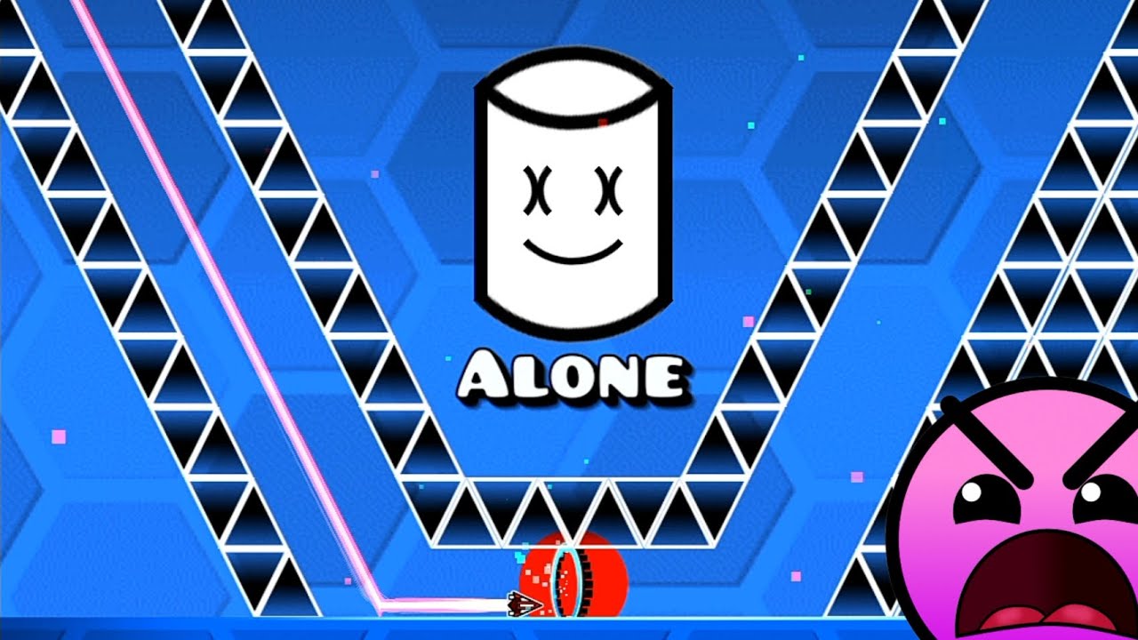 "Alone" by LamarDaBoss (me) Geometry Dash YouTube