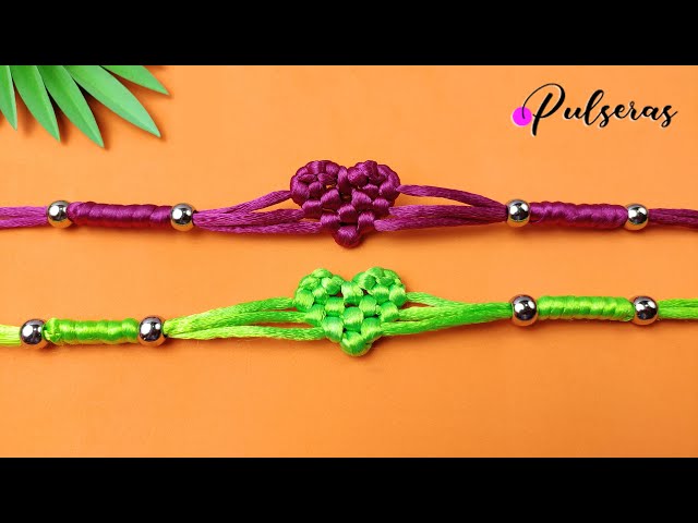 Cómo hacer pulsera de hilo fácil y rápida #1✨ Paso a Paso